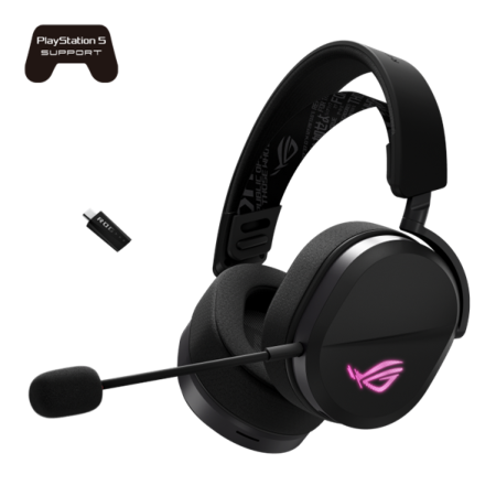 Гарнитура ASUS ROG PELTA, USB-C, 2.4GHz, Bluetooth, 309g, 20Hz~20kHz, RGB Lighting