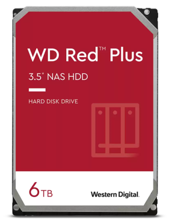 Жесткий диск WD SATA-III 6TB WD60EFPX NAS Red Plus (5640rpm) 256Mb 3.5"