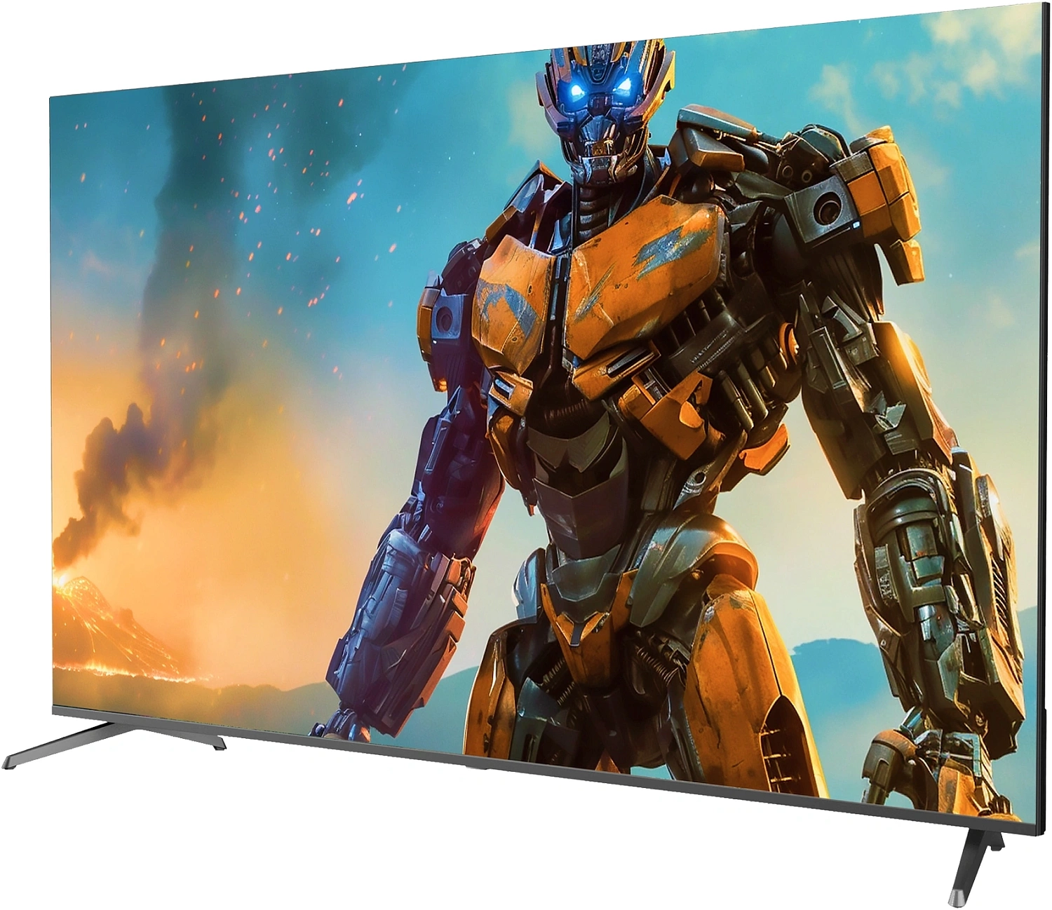 Телевизор QLED Sber 75" SDX-75UQ5233 Салют ТВ титан 4K Ultra HD 60Hz DVB-T DVB-T2 DVB-C DVB-S DVB-S2 USB WiFi Smart TV (RUS)