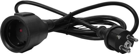 Шнур питания Lanmaster LAN-PPS/SH-5.0-BK вилка Shuko-розетка Shuko проводник.:3x1.5мм2 5м 220В 16А черный