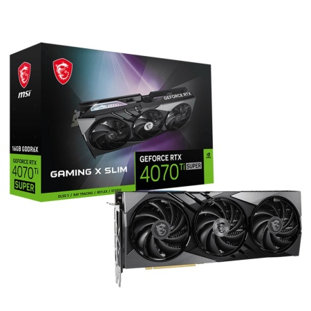 Видеокарта MSI GeForce RTX 4070 Ti SUPER 16G GAMING X SLIM