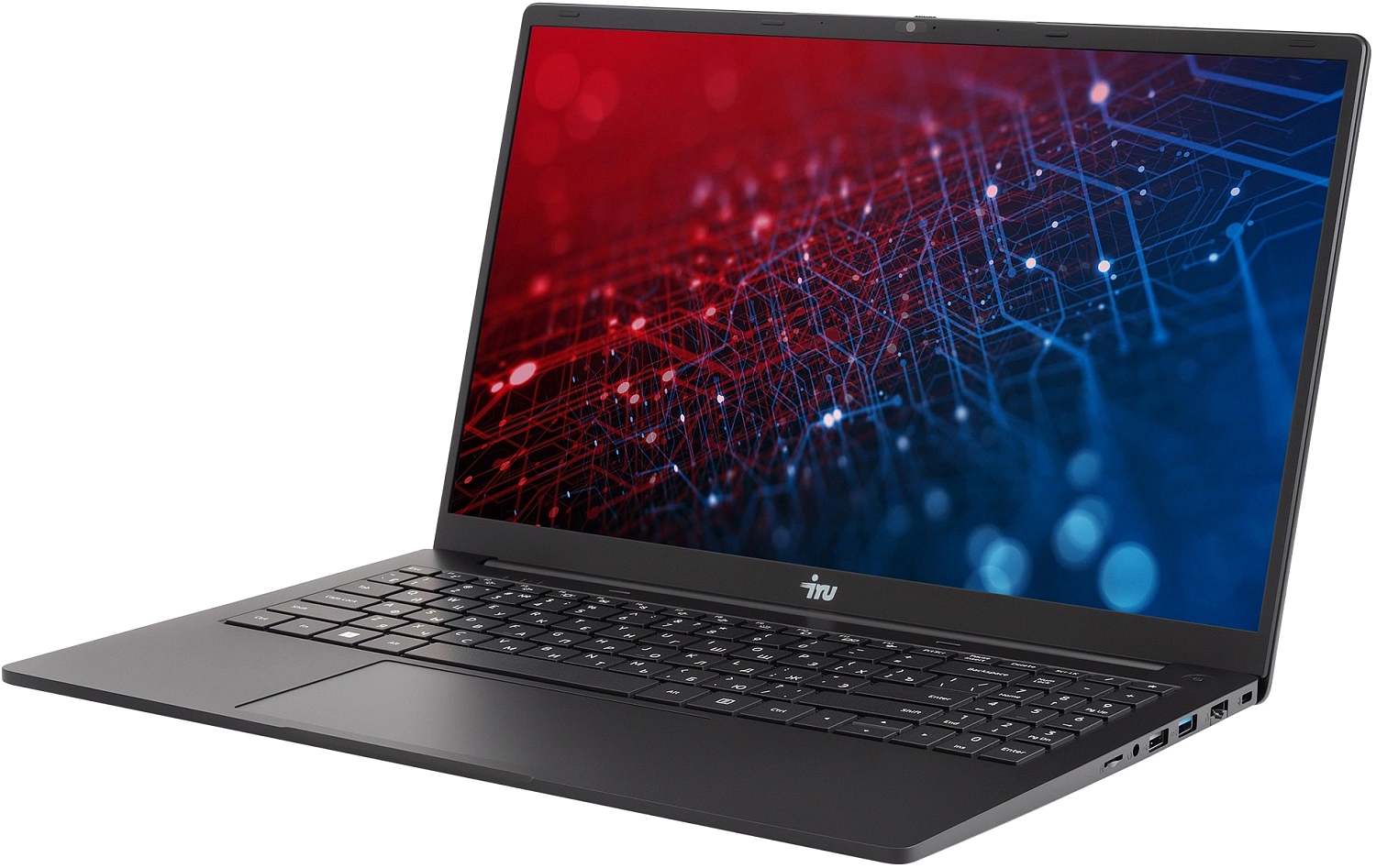 Ноутбук IRU Strato 15ALI Core i7 1255U 32Gb SSD1Tb Intel Iris Xe graphics 15.6" IPS FHD (1920x1080) Windows 11 Pro Multi Language 64 black WiFi BT Cam 6000mAh (2084679)