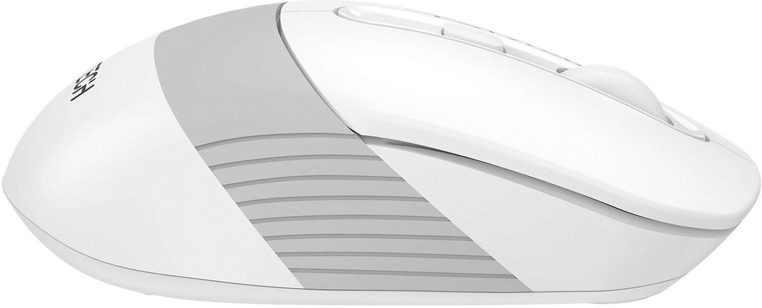 Мышь A4Tech Fstyler FB10CS белый/серый оптическая (2000dpi) silent беспроводная BT/Radio USB (4but)