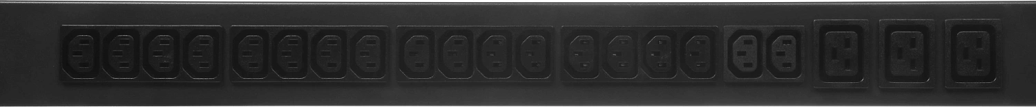 Блок распределения питания Lanmaster TWT-PDVMT1-6X36-32A верт.размещ. 6xC19 36xC13 с мониторингом 32A IEC 309 3м