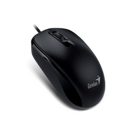 Мышь Genius DX-110 PS/2 Black (31010116106) черная, оптическая, 1000dpi, 3 кнопки, кабель 1.5м, (251552)