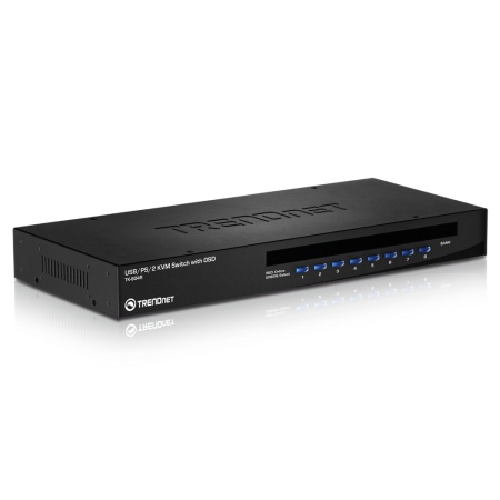 8-Port Stackable Rack Mount USB & PS/2 KVM Switch w/ OSD RTL {5}