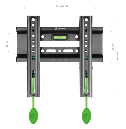 Кронштейн для телевизора Onkron FM1 черный 17"-43" макс.30кг настенный фиксированный