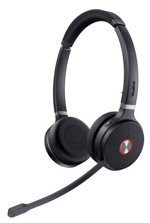 Гарнитура YEALINK WH62 Dual Portable UC Дуо, Беспроводная, HD звук, 120м DECT, Шумоподав, USB-адаптер