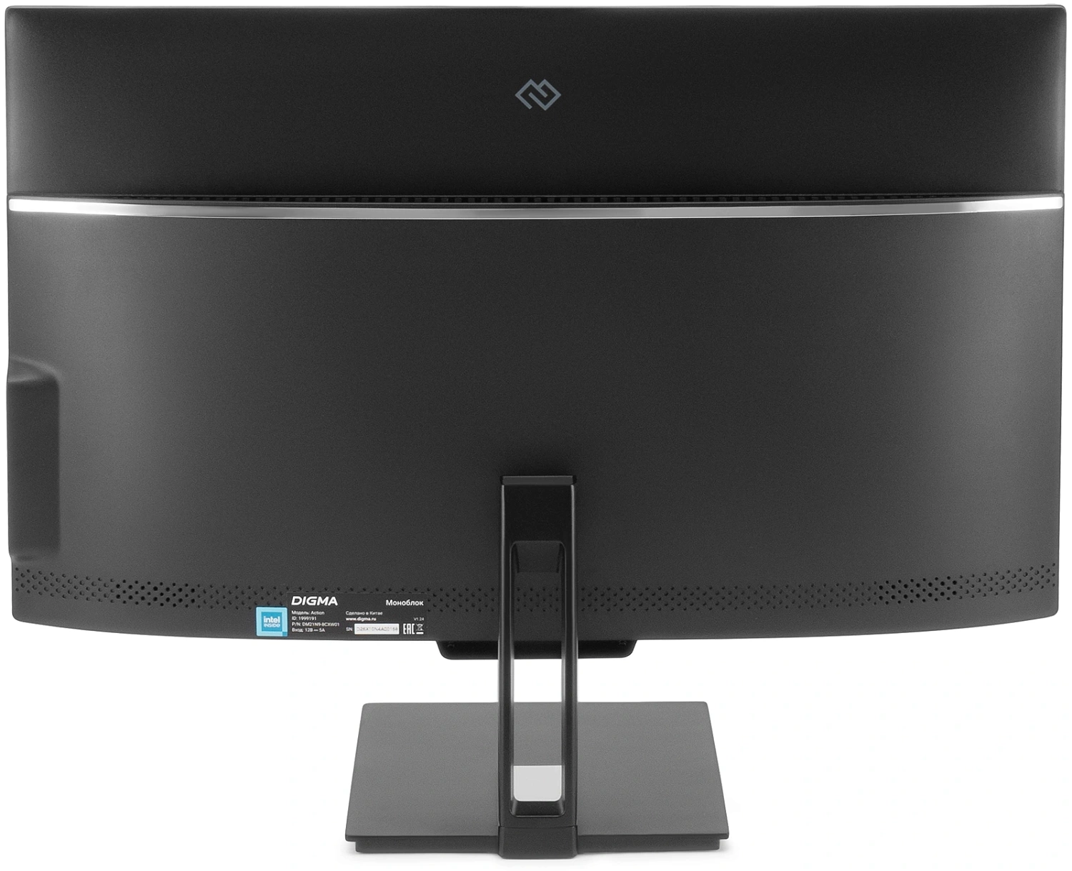 Моноблок Digma Action 21.5" Full HD N95 (1.7) 8Gb SSD256Gb UHDG 600 CR Windows 11 Professional GbitEth WiFi BT 36W клавиатура мышь Cam черный 1920x1080