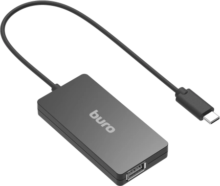 Разветвитель USB-C Buro BPH-C-1730 4порт. черный (BU-USBC-HUB-4U21)