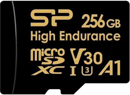Флеш карта microSDXC 256GB Silicon Power SP256GBSTXDV3V1HSP High Endurance + adapter