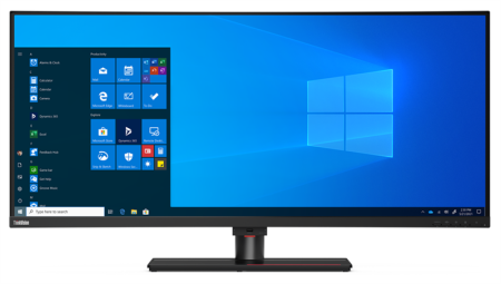 Монитор Lenovo ThinkVision P40w-20 39.7" 21:9 UHD (5120x2160) IPS, 4ms, 1000:1, 300cd/m2, 178/178,  2xThunderblot 4, 1xHDMI 2.0, 1xDP 1.4, USB HUB (5xUSB 3.2 Gen 1), 1xAudioOut(3.5 mm), Tilt, Swivel, Lift,3YR