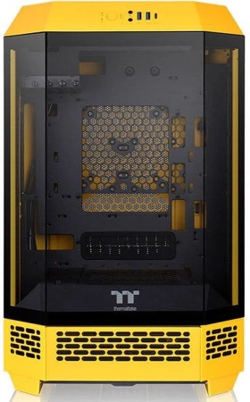 Корпус Thermaltake The Tower 300 Bumblebee желтый без БП miniITX 7x120mm 5x140mm 2xUSB3.0 audio bott PSU