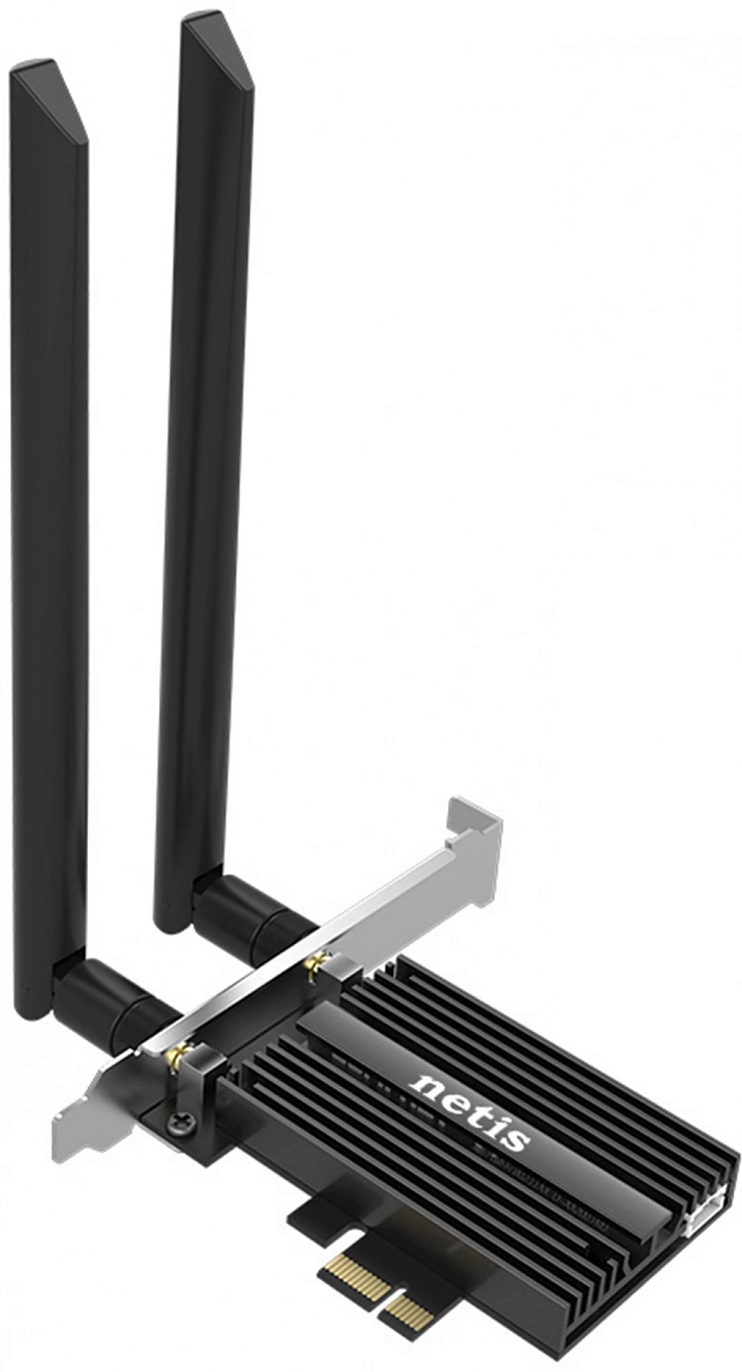 Сетевой адаптер Wi-Fi + Bluetooth Netis F1 AX3000 PCI Express