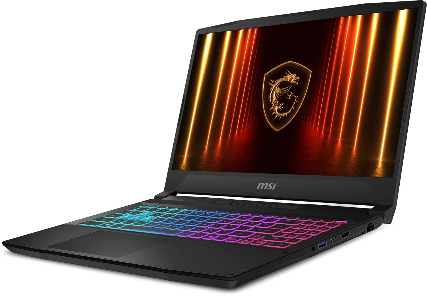 Ноутбук MSI Katana 15 HX B14WFK-1065XRU Core i5 14450HX 16Gb SSD512Gb NVIDIA GeForce RTX 5060 8Gb 15.6" IPS FHD (1920x1080) FreeDOS black WiFi BT Cam (9S7-1587C1-1065)