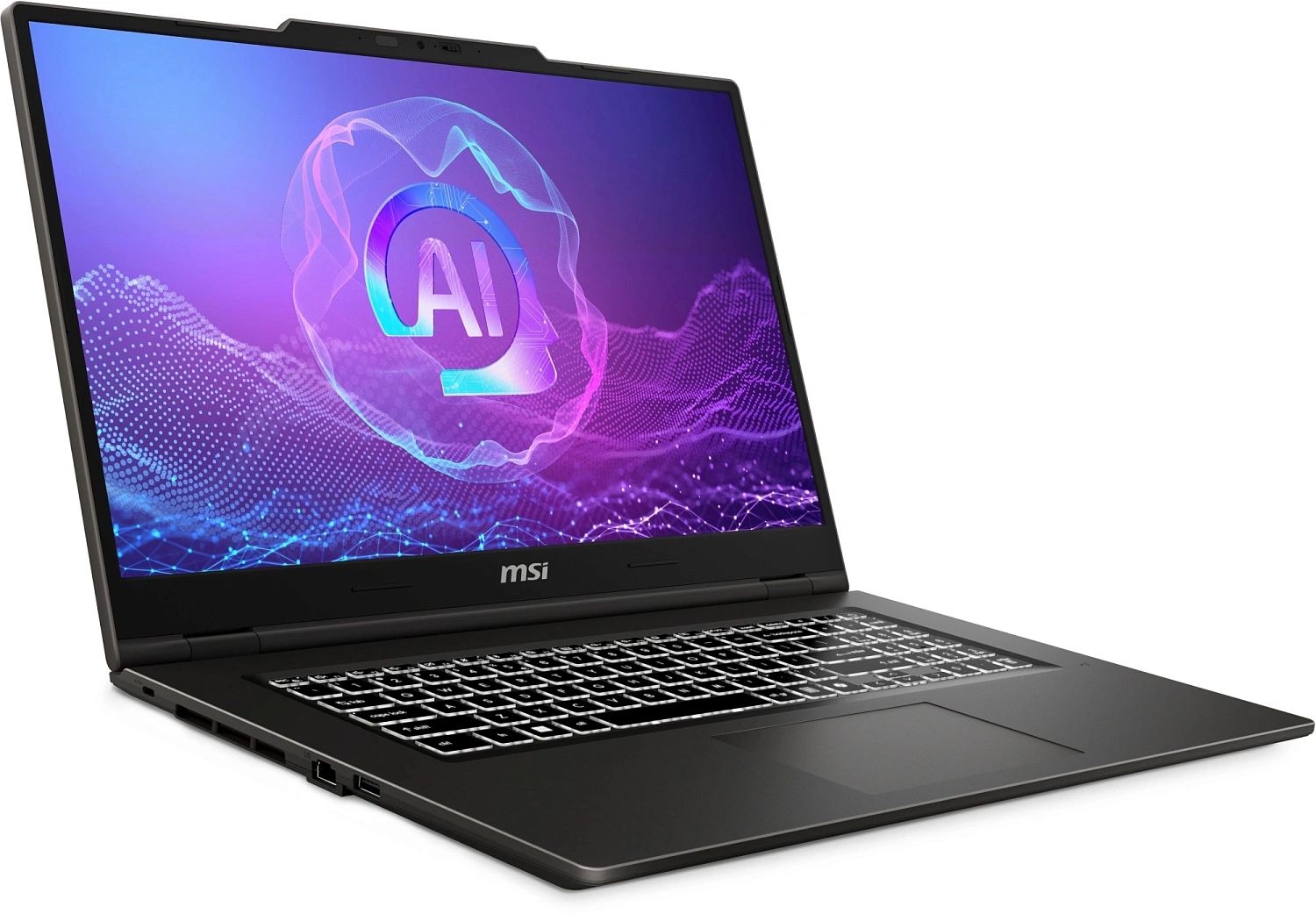 Ноутбук MSI Venture 17 AI A2HMG-010XRU Ultra 7 255H 17.3" FHD (1920 x 1080)144Hz DDR5 16GB (8GB*2),512GB SSD,Intel Arc Graphics ,55.2Whr,2,4kg,1y,Dos,Solid Gray