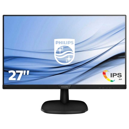 Монитор LCD 27'' [16:9] 1920х1080(FHD) IPS, nonGLARE, Нет, 75 Гц, 250cd/m2, H178°/V178°, 1000:1, 10M:1, 16,7 миллионов цветов, 4ms, VGA, DVI, HDMI, Tilt, Speakers, Audio out, 3Y, Black