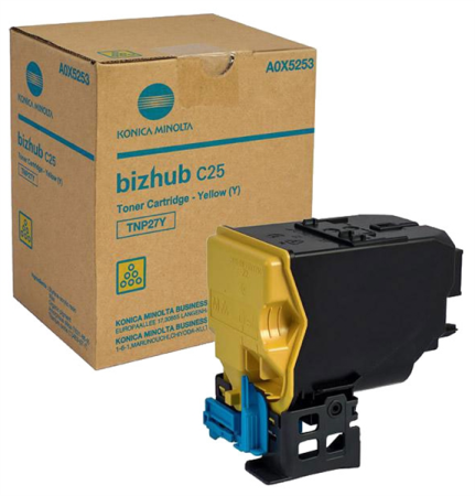 Konica minolta тонер-картридж tnp-27y жёлтый для bizhub c25 6 000 стр. Konica Minolta toner cartridge TNP-27Y yellow for bizhub C25 6 000 pages