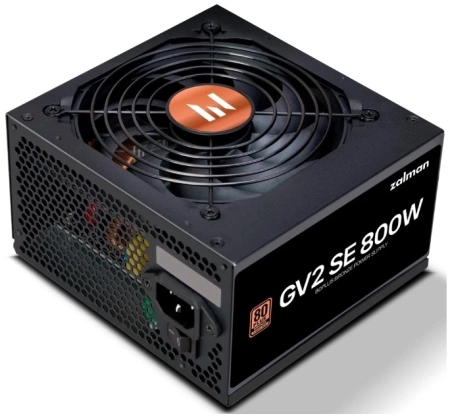 Блок питания Zalman ZM800-GV2SE, 800W, ATX12V v2.52, APFC, 12cm Fan, 80+ Bronze, Retail