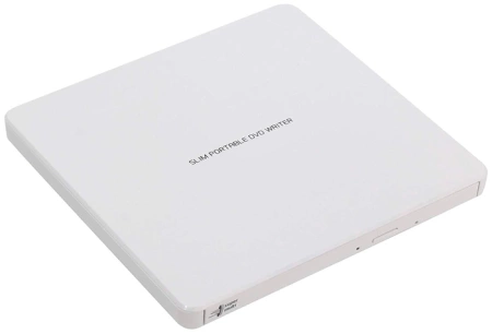 LG DVD±RW DL External Slim ODD GP60NW60 USB 2.0, DVD±R 8x, DVD±RW 8/6x, DVD±R DL 6x, DVD-RAM 5x, GP60NW60 CD-RW 24x, CD-R 24x, DVD-ROM 8x, CD 24x, M-DISC, White, Retail {10}