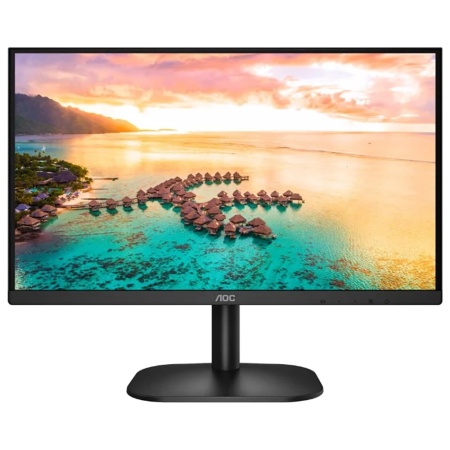 23.8" AOC 24B2XDM Black (VA, 1920x1080, D-sub+DVI, 4 ms, 178°/178°, 250 cd/m, 3000:1 уц-1-1 75Hz) (149617)