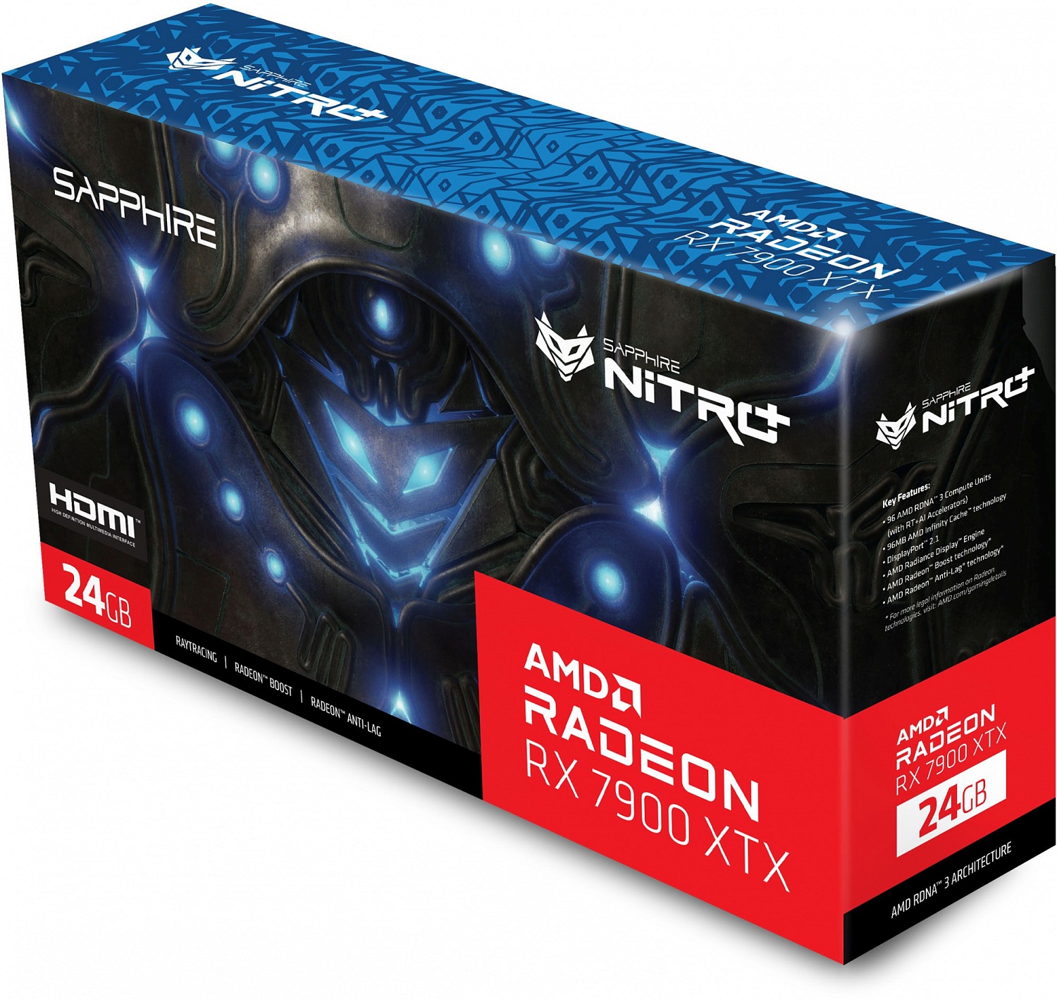 RX7900XTX NITRO+ VAPOR-X 24GB GDDR6 384-bit HDMIx2 DPx2 FULL