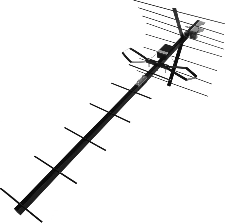 Антенна телевизионная Gal AN-830p 13дБ пассивная черный
