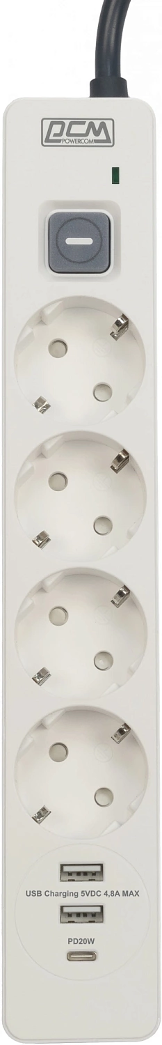 Сетевой фильтр Powercom SP-01 USB2A1CW 3,0М 3.0м (4 розетки) белый/серый (коробка) Сетевой фильтр Powercom SP-01 USB2A1CW 3,0М 3.0м (4 розетки) белый/серый (коробка)
