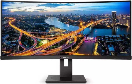 Монитор Philips 34" 346B1C(00/01) черный VA LED 21:9 (Ultrawide) HDMI M/M матовая HAS Piv 300cd 178гр/178гр 3440x1440 100Hz DP WQ USB 11.49кг