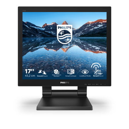 Монитор LCD 17'' [5:4] 1280х1024(SXGA) TN, nonGLARE, TOUCH, 60 Hz, 250 cd/m2, H170°/V160°, 1000:1, 50М:1, 16.7M, 1ms, VGA, DVI, HDMI, DP, USB-Hub, Height adj, Tilt, Speakers, 3Y, Black