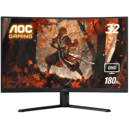 Монитор 31.5" AOC CQ32G4VE Black (VA, изогнутый, 2560x1440, 180Hz, 0.5 ms, 178°/178°, 300 cd/m, 80M:1, +2xHDMI 2.0, +DisplayPort 1.4)