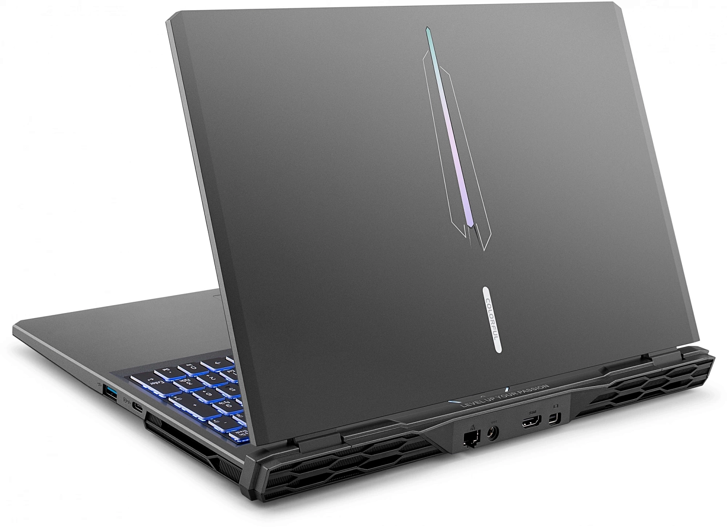 Ноутбук Colorful EVOL P15 24-HD55D16512A-G-RUA-KA Intel Core i5-12450H/16Gb/SSD512Gb/RTX 4050 6Gb/15.6"/IPS/FHD/144Hz/NoOS/grey