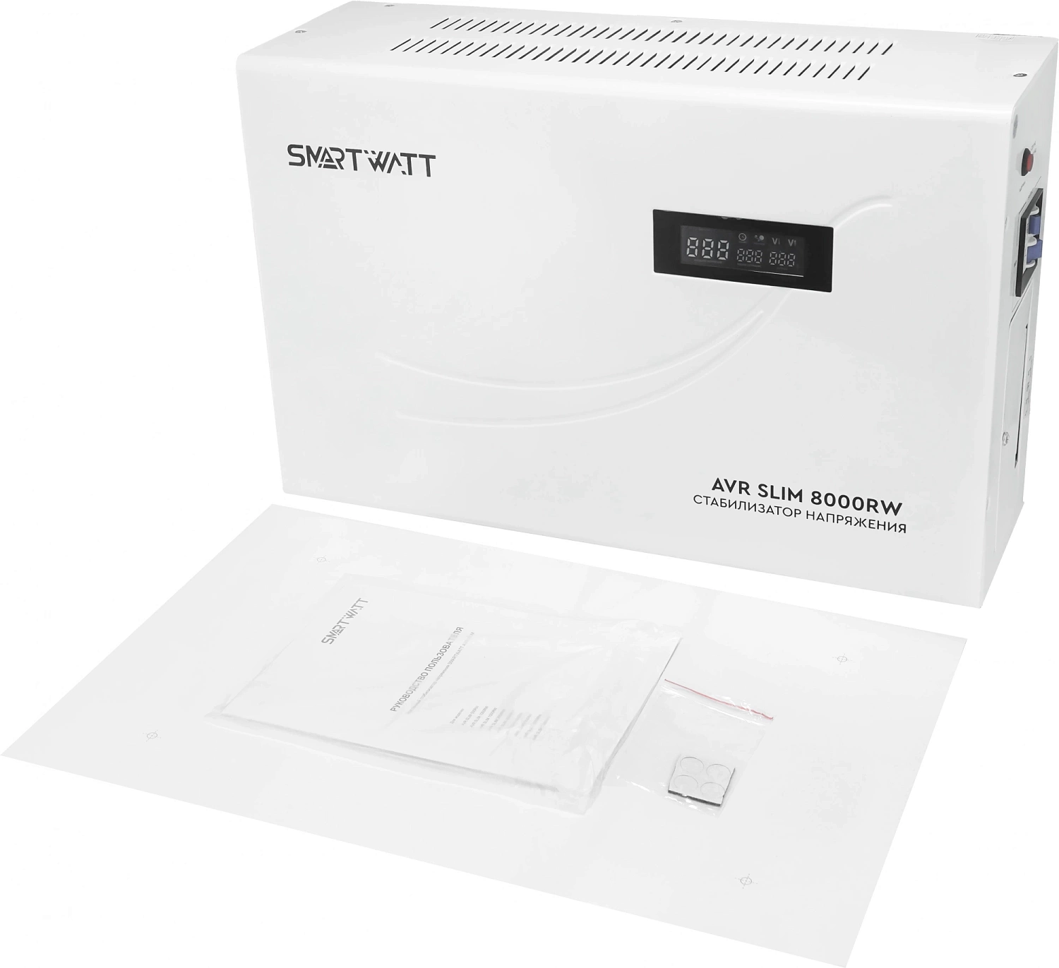 Стабилизатор напряжения Smartwatt AVR Slim 8000RW 8000ВА белый