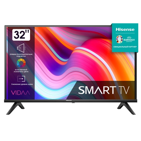 Телевизор LED Hisense 32" 32A4K Frameless черный HD 60Hz DVB-T DVB-T2 DVB-C DVB-S DVB-S2 USB WiFi Smart TV (RUS)