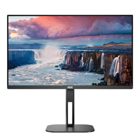 Монитор 23,8" AOC 24V5C 1920x1080 75Hz IPS LED 16:9 4ms HDMI DP 1xUSB-C/4xUSB 3.2 20M:1 1000:1 178/178 300cd HAS Pivot Tilt Swivel Speakers Black