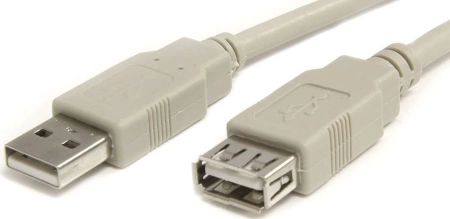 Кабель-удлинитель Premier 5-905 USB A(m) USB 2.0 A (f) 3м (5-905 3.0) серый