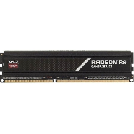 16GB AMD Radeon™ DDR4 3600 DIMM R9 Gamers Series Black Gaming Memory R9S416G3606U2S Non-ECC, CL18, R9S416G3606U2S 1.35V, Heat Shield, RTL (183351)