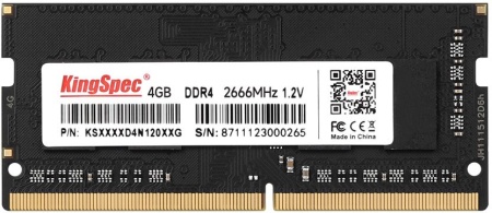 Память DDR4 4GB 2666MHz Kingspec KS2666D4P12004G RTL PC4-21300 CL19 DIMM 288-pin 1.2В dual rank Ret