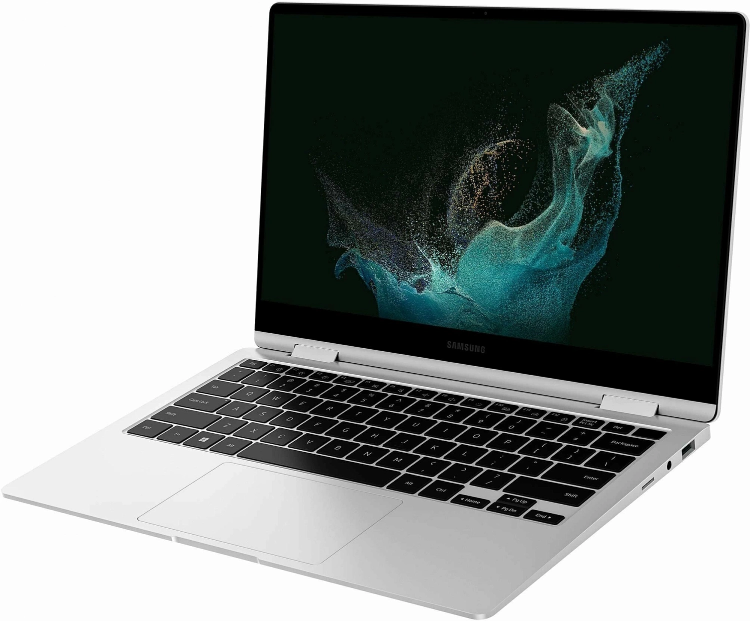 Ноутбук Samsung Galaxy Book 2 Pro NP930 Core i7 1260P 16Gb SSD512Gb Intel Iris Xe graphics 13.3" AMOLED Touch FHD (1920x1080) Windows 11 Home English graphite WiFi BT Cam (NP930QED-KB2IN)