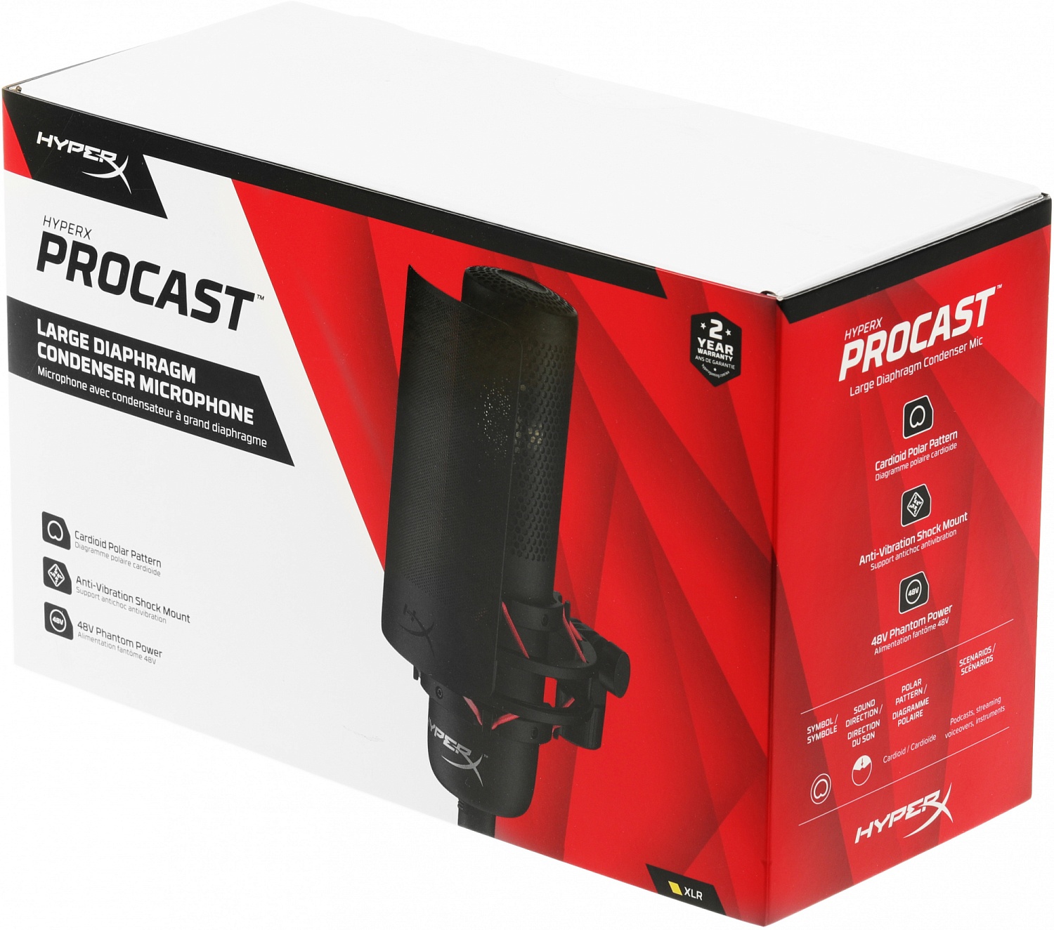 Микрофон проводной HyperX ProCast Microphone 3м черный Микрофон проводной HyperX ProCast Microphone 3м черный