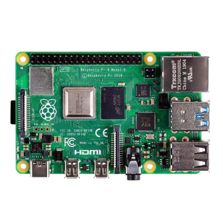 Raspberry Pi 4 Model B (RA502) Retail, 2GB RAM, Broadcom BCM2711 Quad core Cortex-A72 (ARM v8) 64-bit SoC @ 1.5GHz CPU, WiFi, Bluetooth, 40-pin GPIO, 2xUSB 3.0, 2xUSB 2.0,2x micro-HDMI, USB-C 5V Power разъем (RASP4442) (931175) (800332) (MB4)