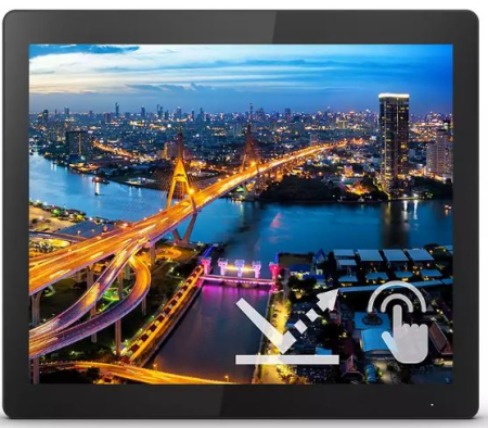 Монитор LCD 15'' [4:3] 1024x768(XGA) TN, nonGLARE, TOUCH, 75 Hz, 450cd/m2, H160°/V150°, 800:1, 50М:1, 16.2M, 4ms, VGA, DVI, HDMI, DP, USB-Hub, 3Y, Black