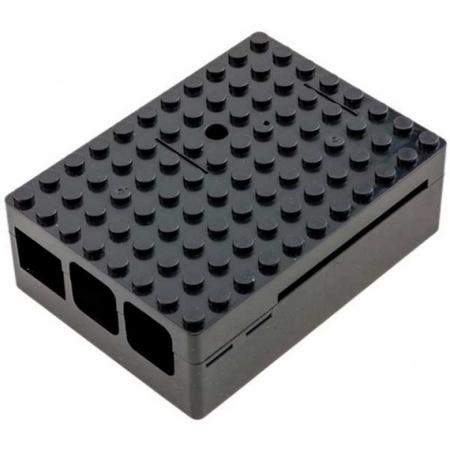 RA182 Корпус ACD Black ABS Plastic Building Block case for Raspberry Pi 3 B/B+ (CBPIBLOX-BLK) (494293)