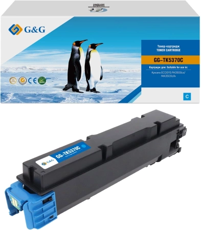 Картридж лазерный G&G GG-TK5370C TK-5370C голубой (5000стр.) для Kyocera ECOSYS PA3500cx/MA3500cifx