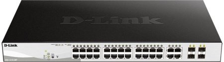 Коммутатор D-Link DGS-1210-28P/FL1A 28G 24PoE 193W управляемый