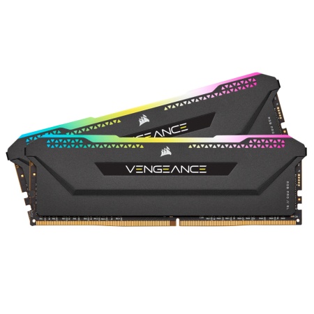 Corsair Vengeance RGB Pro SL Black Heatspreader DDR4 Dimm CMH32GX4M2E3200C16 3200MHz 32GB 2x16GB , CMH32GX4M2E3200C16 Unbuffered, 16-20-20-38, XMP 2.0, RGB LED, Black PCB, 1.35V,for AMD Ryzen & Intel (632092)