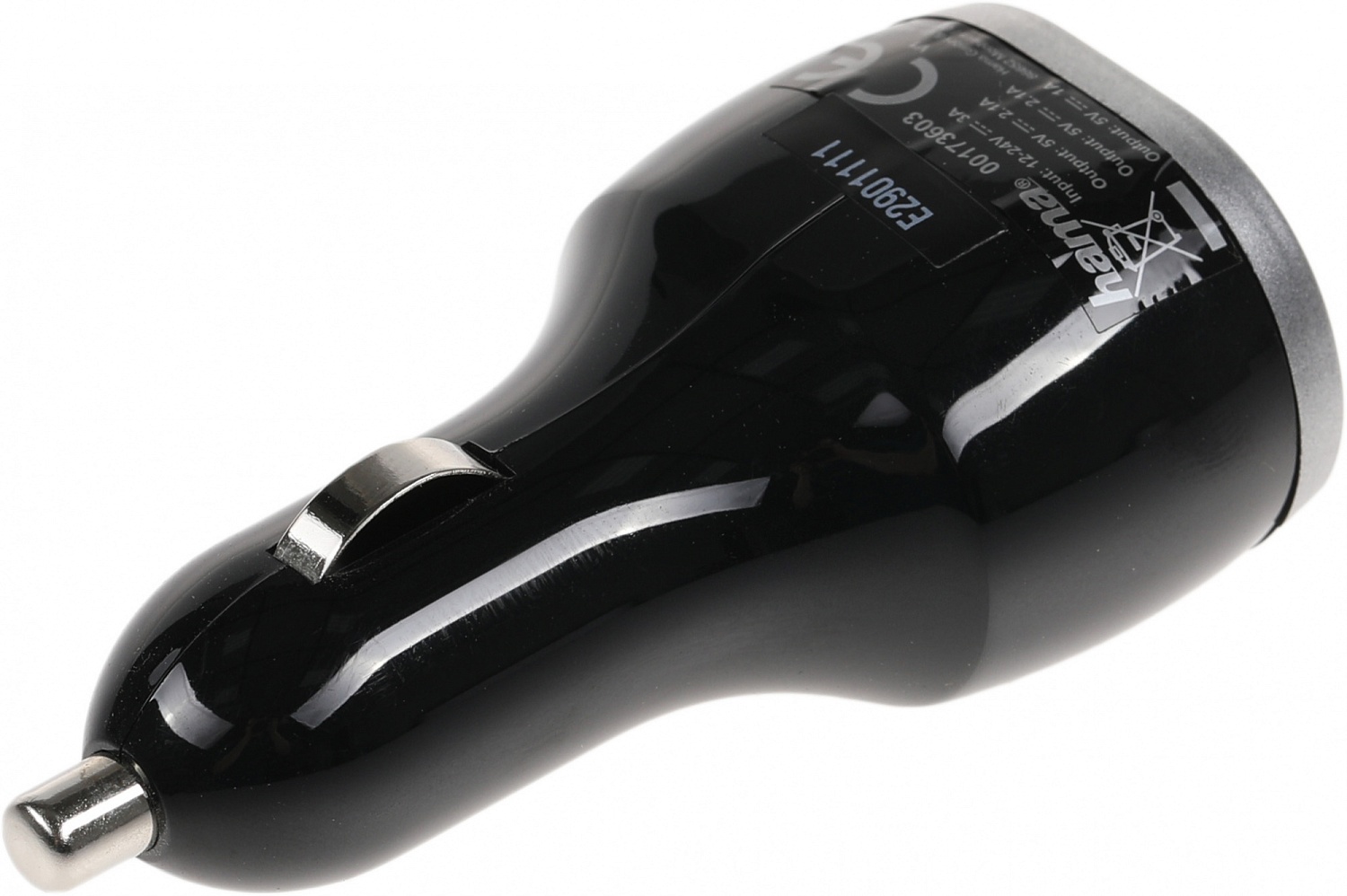 Автомобильное зар./устр. Hama H-173603 2.1A+2.1A+1A 3xUSB универсальное черный (00173603)