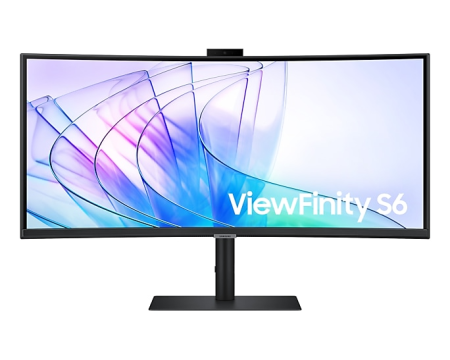 Монитор Samsung 34" ViewFinity S6 S34C650VAI Curved (IPS 21:9 3440x1440x100Hz 5ms 350cd 3000:1 178/178 1,07 млрд DP; HDMI; USB-C (90 Вт) USB3.0x2 Spk 2x5W HAS Tilt Swiv V (незначительное повреждение коробки)