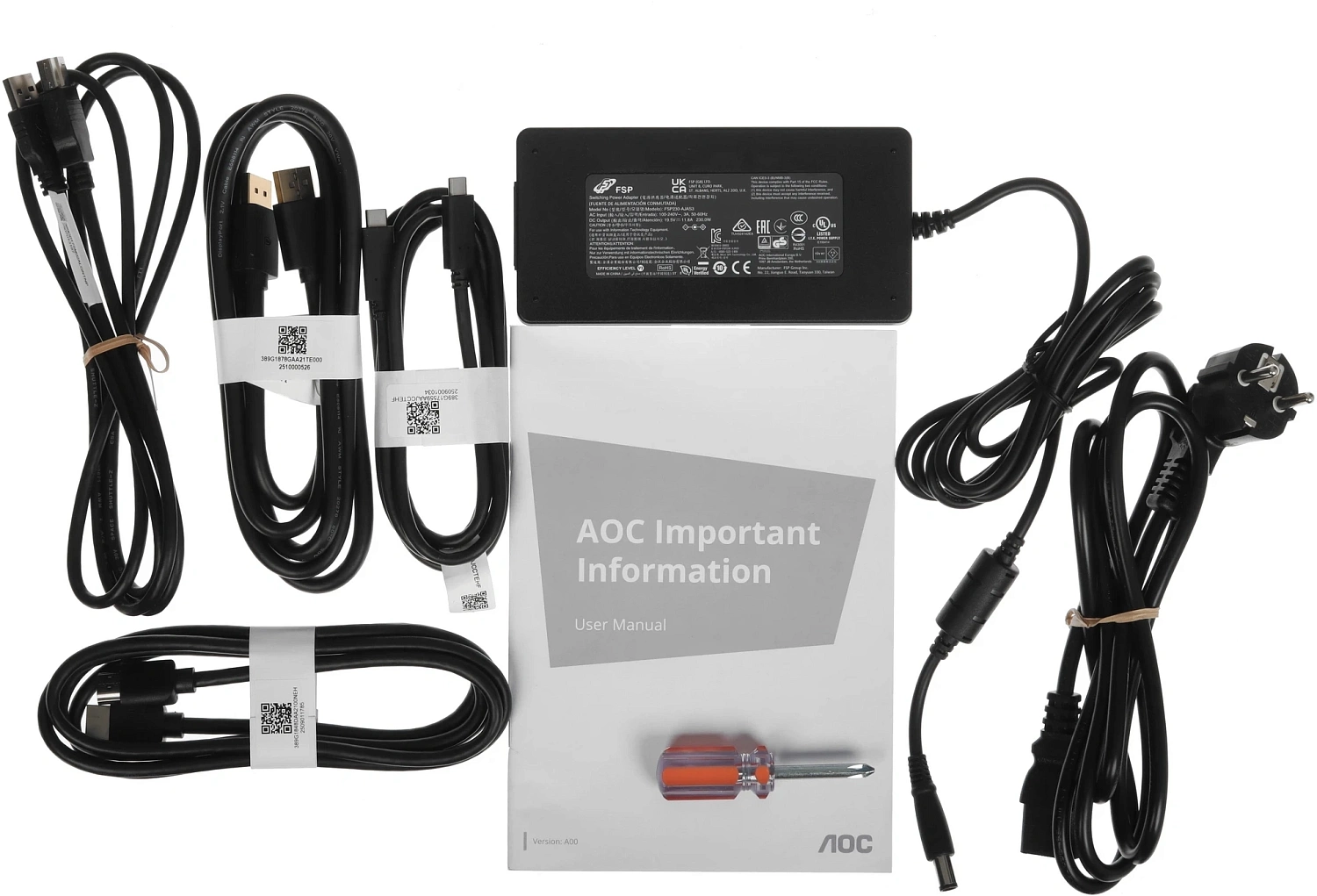 Монитор AOC 27" Agon Pro AG276UZD черный QD OLED LED 0.03ms 16:9 HDMI M/M матовая HAS Piv 1500:1 1000cd 178гр/178гр 3840x2160 240Hz DP 4K USB 5.35кг