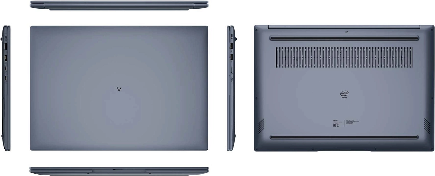 Ноутбук Digma Pro Pactos Core i5 1235U 16Gb SSD512Gb Intel Iris Xe graphics 16" IPS FHD (1920x1200) Windows 11 Professional dk.grey WiFi BT Cam 6060mAh (DN16P5-ADXW01)